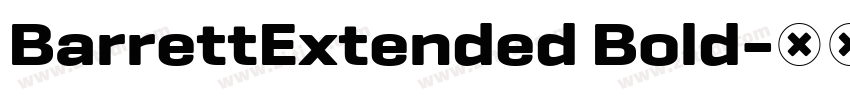 BarrettExtended Bold字体转换